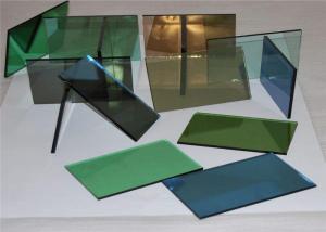 Quality F Green / Light Green Reflective Float Glass Saving Energy For Curtain Walls for sale