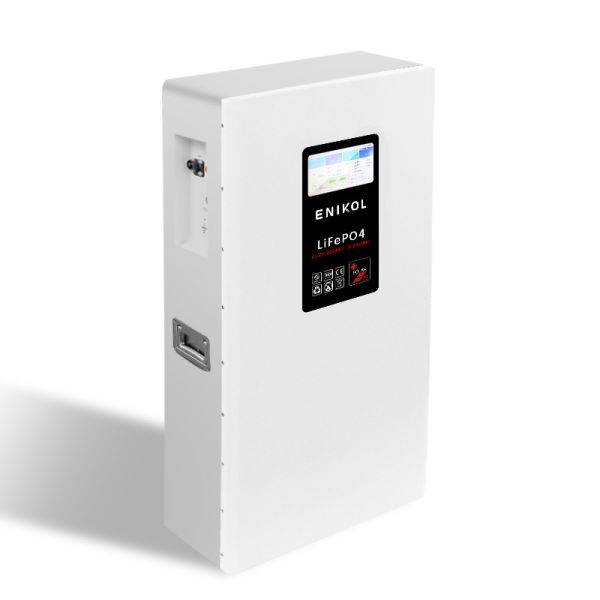 48V 10kWh LiFePO4 Solar Battery Black Acrylic Sheet 7-Inch Touchable Screen