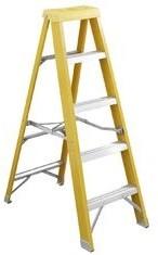 Quality Household Fiberglass Step Ladder 2x5 Steps With Hand Work Tray for sale