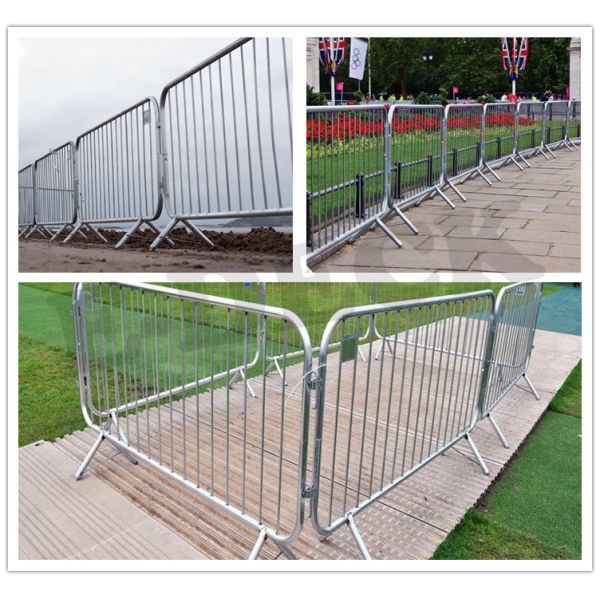 Portable Crowd Control Barricades Easy Installation Extremely Stable Lightweight