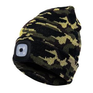 Quality Factory Price LED Lighted Beanie Cap Hip Hop Men Knit Hat Winter Warm Hunting Camping Running Hat Gifts For Woman Man for sale