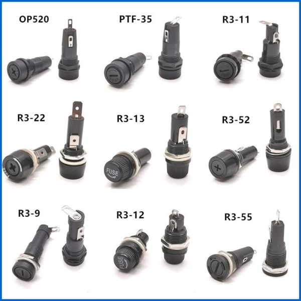 10x38mm Cylindrical Cartridge Fuse Holder For Low Voltage Fuse Link