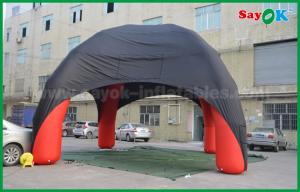 Quality Inflatable Tent Dome Red / Black Spider Inflatable Dome Tent 4 Legs With Oxford Cloth Fire Retardant for sale