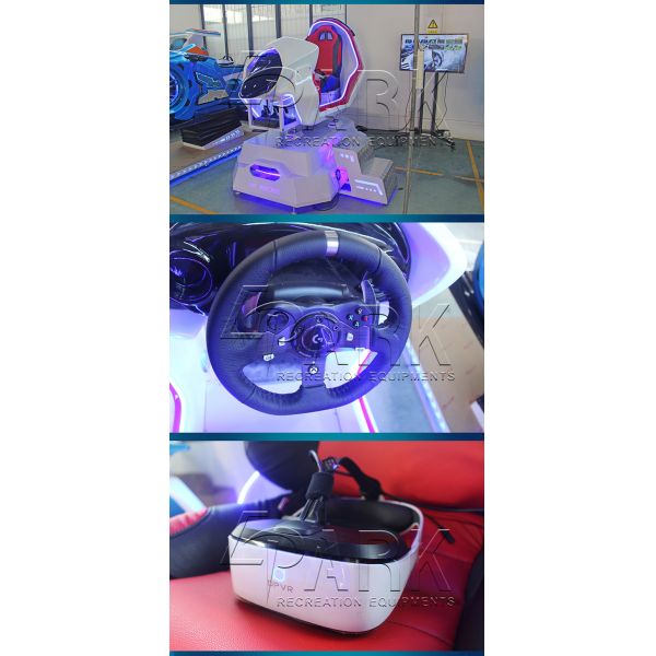 EPARK Single-player VR Racing Ride Game center 9d virtual reality simulation rides vr racing car simulator in india