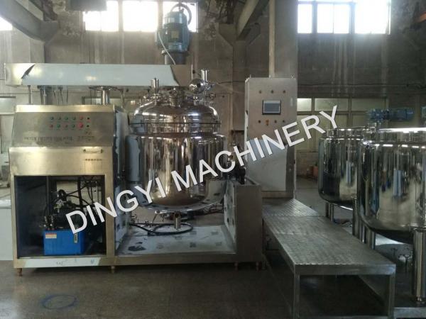 Buy Steam Heating Vacuum Emulsifying Mixer , SS316L Cosmetic Cream Mixers With PLC Control at wholesale prices
