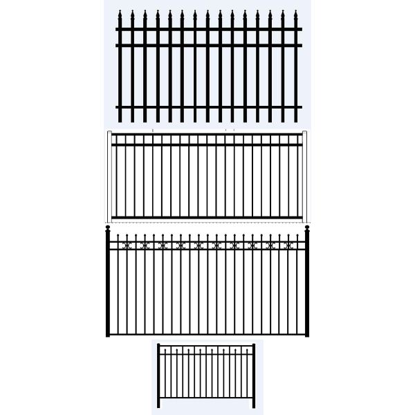 Tubular Garrison Fence / Australia Security Commerical Garrison Fence Panel / Black Garrison Fence