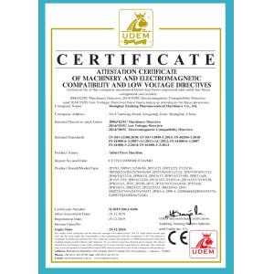 Shanghai Tianfeng Pharmaceutical Equipment Co., Ltd. Certifications