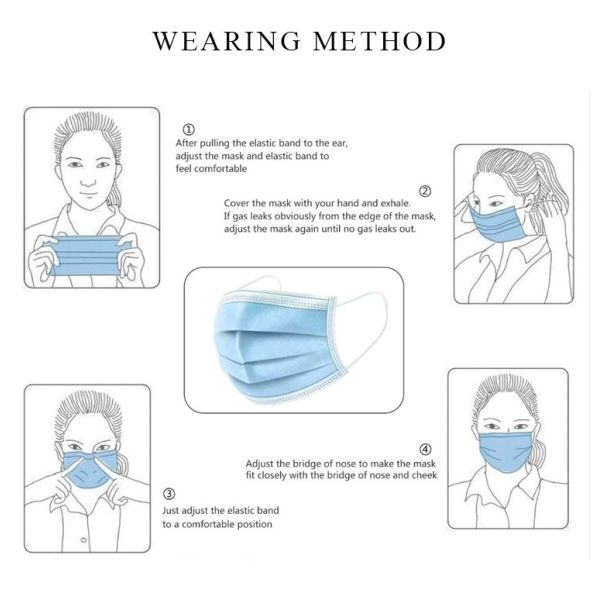 Professional 3 Layer Face Mask Soft Skin Friendly FDA CE Certificates