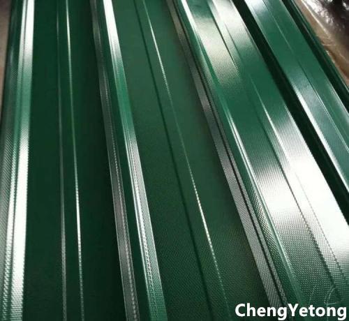 Buy Green Color Coated Roofing Sheets / Precoated Roofing Sheets With Acid / Alkali Resistance at wholesale prices
