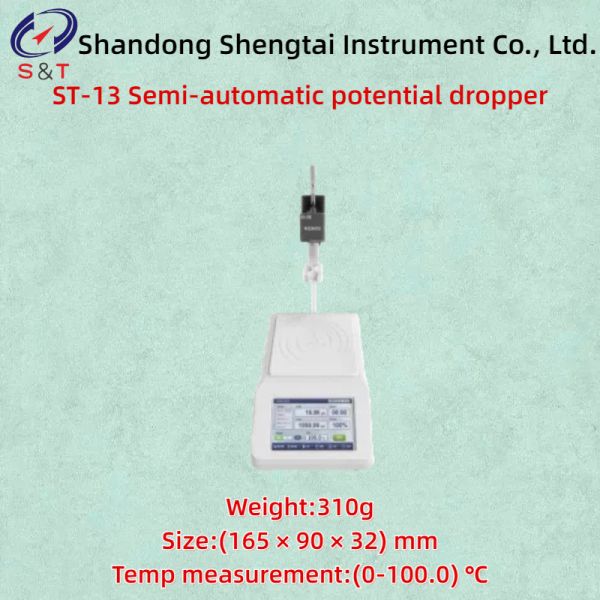 0.5 Level Semi-automatic potential dropper Resolution 0.01pH Data storage 2000 sets