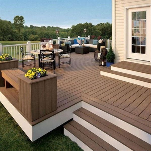 Wood Plastic Composite WPC Decking Fence for Outdoor Flooring