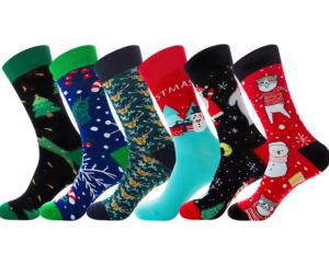 Customized Logo Kids Christmas Socks Or Stocking Funny Christmas Socks For Female