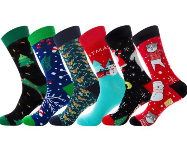 Buy Customized Logo Kids Christmas Socks Or Stocking Funny Christmas Socks For Female at wholesale prices