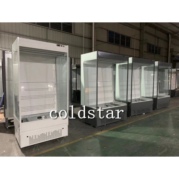 ETL Open Type Cooler Dairy Milk Display Showcase Upright Open Chillers