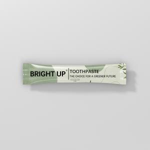 Quality 6g Small Size Mint Flavor Toothpaste Twice One Day Paper Bag Packing Degradable for sale