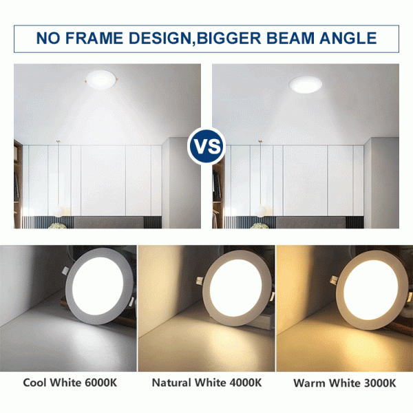 Double Colour Changing RGB LED Panel Light Aluminium Body Solid Structure