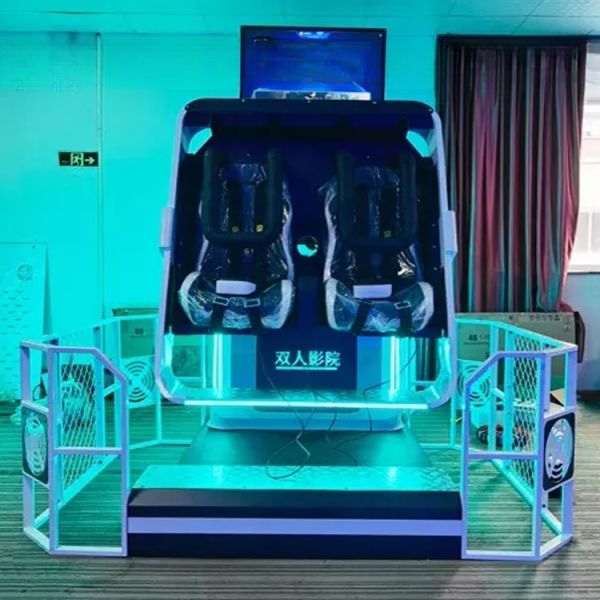Dreamland amusement park arcade games 9d vr simulator 2 seats 720 vr flight simulation rides