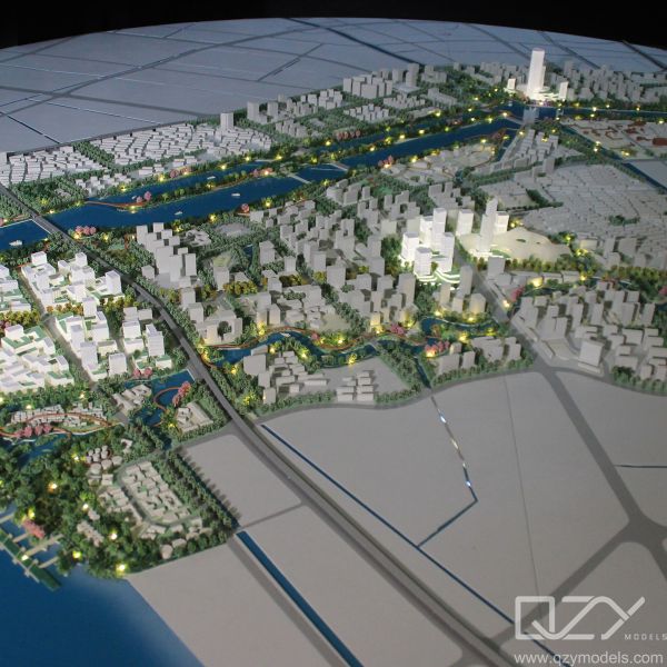 Aecom Mini Building Nantong Urban Model Architecture 1/1500