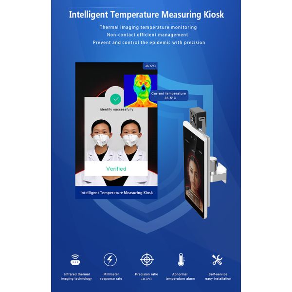 DC9V Face Recognition Digital Infrared Thermometers Medical Use