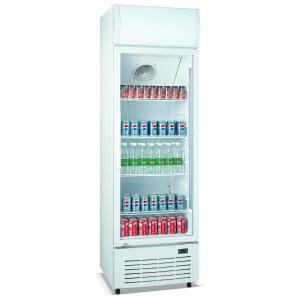 350L Upright Display Fridge , Auto Defrost Refrigerated Display Cooler