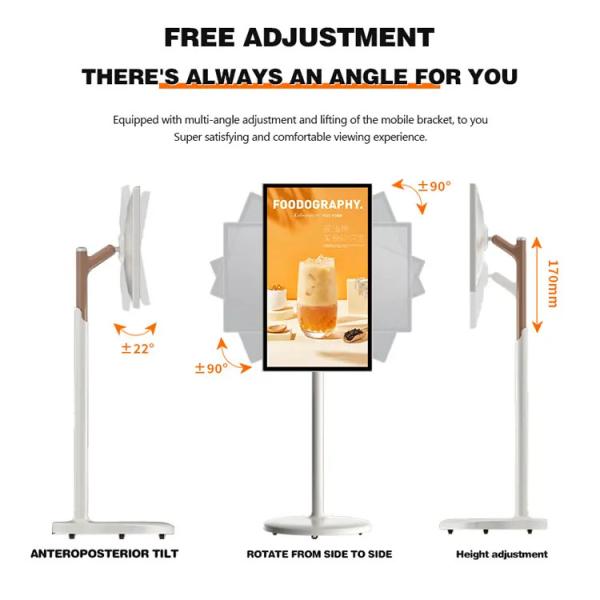 Video Player Floor Standing Smart Screen Tv Stand By Me Tv 27 32 Inch Portable With Battery