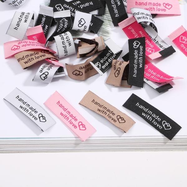 Garment Custom Label for Clothes accessories Garment Size Folded Woven Label