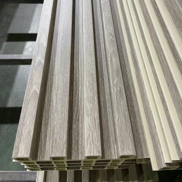 Eco Friendly WPC Indoor Wall Cladding Fluted Wall Panel Interior Decoration