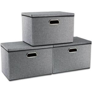 Quality Storage Boxes with Lids Fabric  Storage Bins Organizer Containers  with Lid for Home for sale