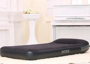 Quality Queen Type Inflatable Sofa Bed Pure Black Color 50 * 40 *28CM Carton Size for sale