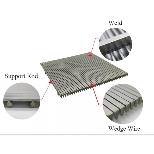 Separation 0.2 0.5 1mm Wedge Screen Filter 304 316 Stainless Steel