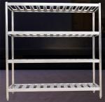 Disassembly 4 Tiers Stainless Steel Display Racks , Polished Storage Baker Rack