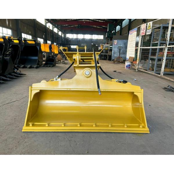 Customized Mini Excavator Hydraulic Tilt Bucket With 1200mm Width OEM , excavator bucket tilt