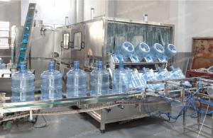 China 6000BPH Plastic Bottle Washing Filling Capping Machine Five Gallon on sale