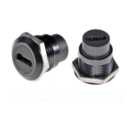 Zinc Alloy Round Dustproof Audio Data Connector for Industrial Electronics Accessories and HDMI