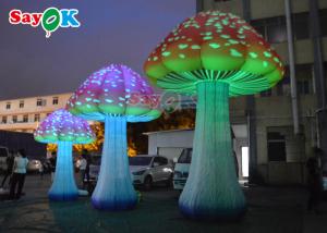 China Red Giant Inflatable Mushroom Model For Wonderland Party Event Decoration on sale