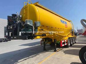 Quality 4 Axle Dry Silo Bulker Cement Tanker 45cbm Truck Semi Trailer For Cargo for sale