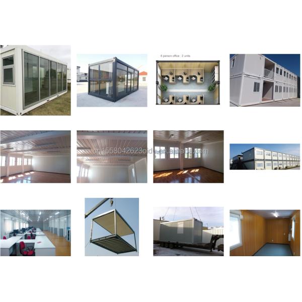20ft Custom Flat Packaging Quick Installation Wooden Container Prefabricated House Garden Bar with Galvanized Steel Square Tubes