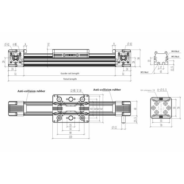 Precision And Performance Customized Stroke 50-4000mm XYZ 3-Axis CNC Gantry Robot Linear Module