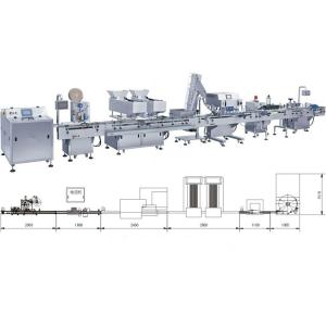 75mm Automatic Tablet Counting Machine 500ml Pill Capping Machine