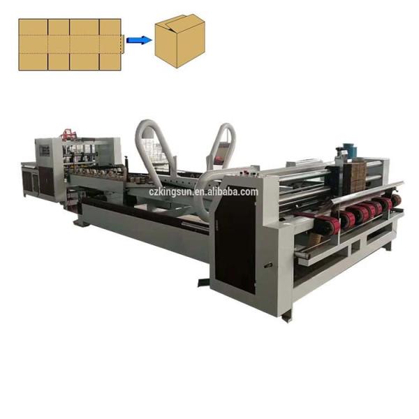 Automatically Carton Box Folder Gluer Machine 3Phase 380V50HZ Ks-Qzd2800