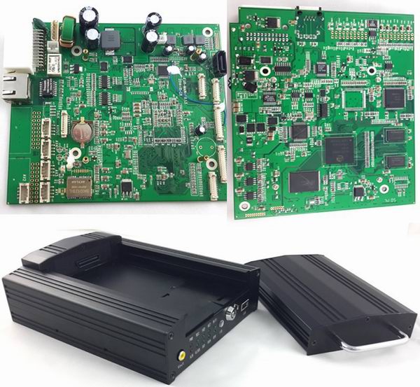 Truck Real-time Video Monitoring 4CH 3G Mobile Vehicle DVR Recorder with GPS / Wi-Fi