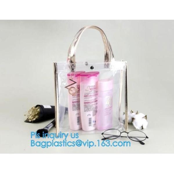 Custom Stadium Tote Bag Clear Shoulder PVC Bag with Zipper, pvc letter bucket bag clear transparent jelly shoulder tote