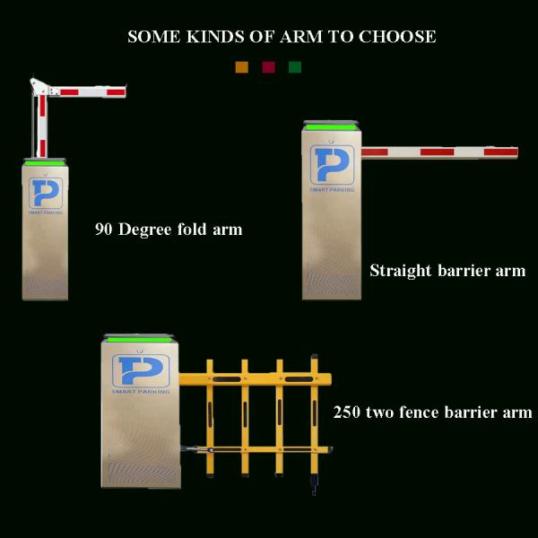 18B Automatic Flap Gate Parking Car Stop Toll Barrier Gate 140W Power Supply