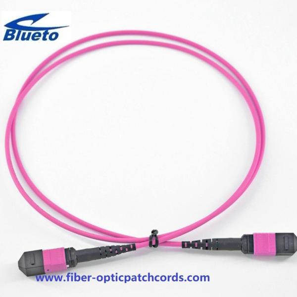 MPO To LC Fiber Optic Patch Cord SM 12core Yellow Single Mode LSZH Materila