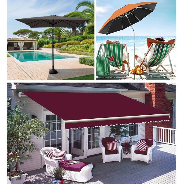 Parasol Sunshade 100% Solution Acrylic PVC RV Awning Fabric 100m/Roll