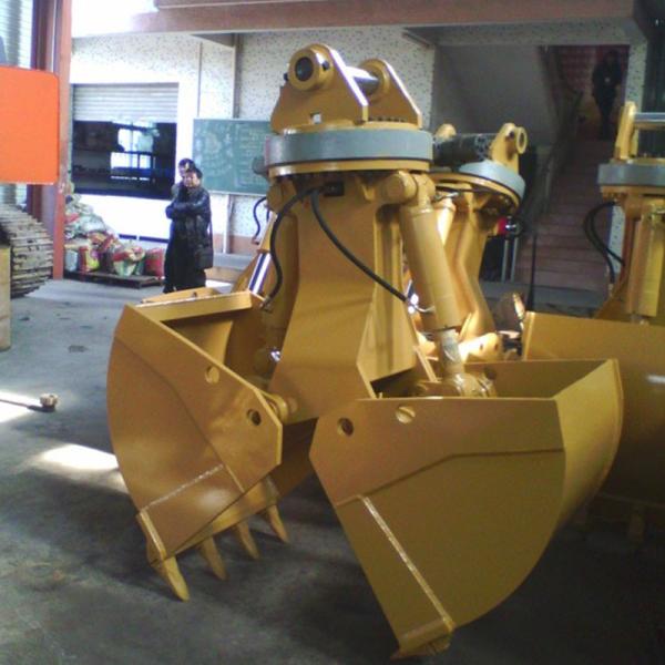 Customzie 6m3 Capacity R500 Excavator Attachment 50Ton Clamshell with QC Control and OEM