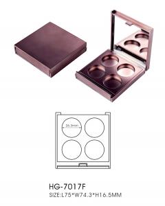 China 4 Colors Square Empty Eyeshadow Cases Recyclable Makeup Eyeshadow Compact Case on sale