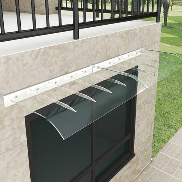 Outdoor Polycarbonate Front Door Canopy Anti UV Polycarbonate Patio Canopy