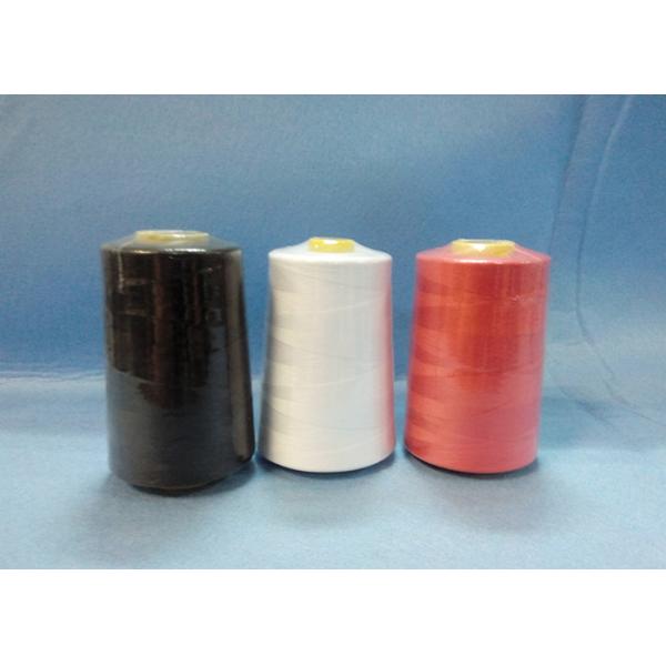 Household Garment Polyester Sewing Thread 3000M With Dyed / Raw White Color