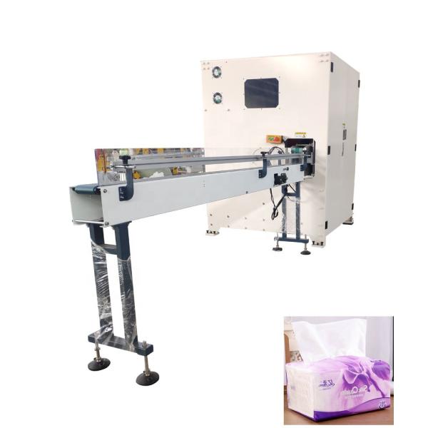 1/2 Fold Soft Bag Pack Facial Tissue Paper Machine Production Line High Speed Automatic Transfer Packaging System